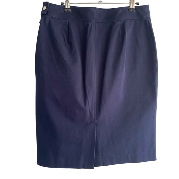 Lauren Ralph Lauren Navy Pencil Skirt - Picture 2 of 10